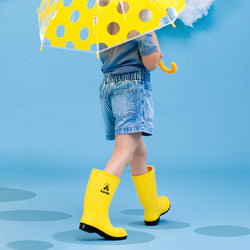 LIGHT NAVY : Stomp - Kids' Rain Boots Lifestyle