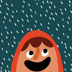 BRIGHT ORANGE : DRIZZLE X CÉCILE GARIÉPY Front View