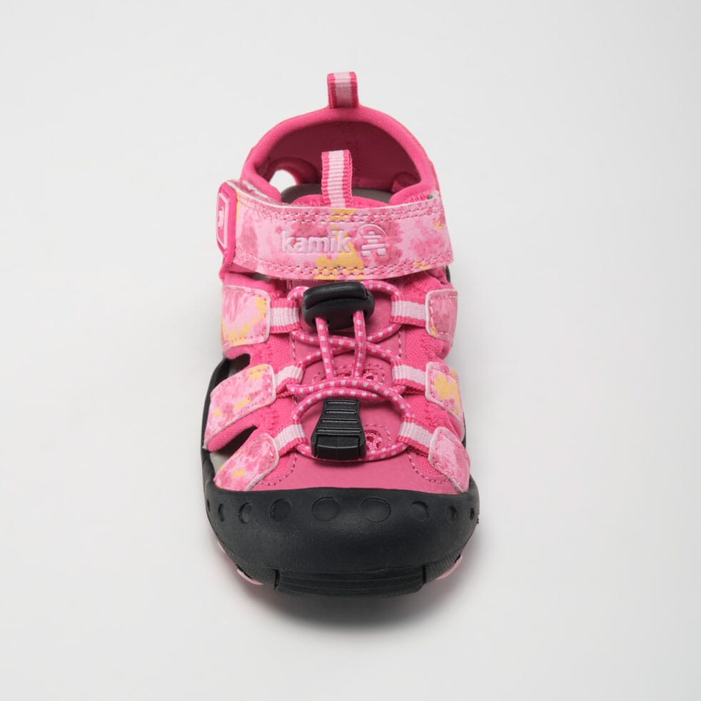 PINK : CRAB PRINT - Toddler Top View