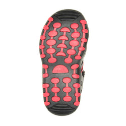 CHARCOAL/RED : CRAB (Toddlers) Sole View