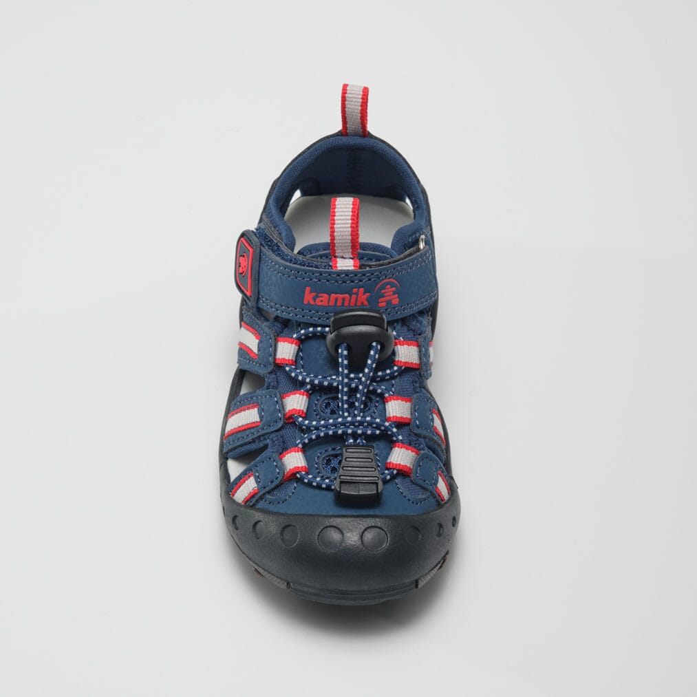 NAVY/RED : Crab - Kids' Closed-Toe Sandals Top View