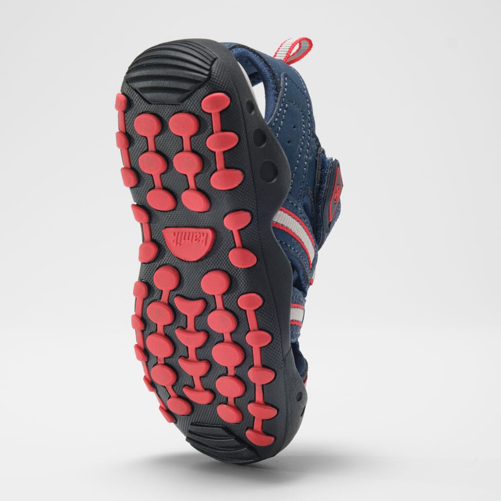 NAVY/RED : Crab - Kids' Closed-Toe Sandals Third Alternate View