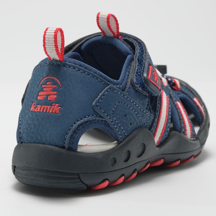 NAVY/RED : Crab - Kids' Closed-Toe Sandals Inside View