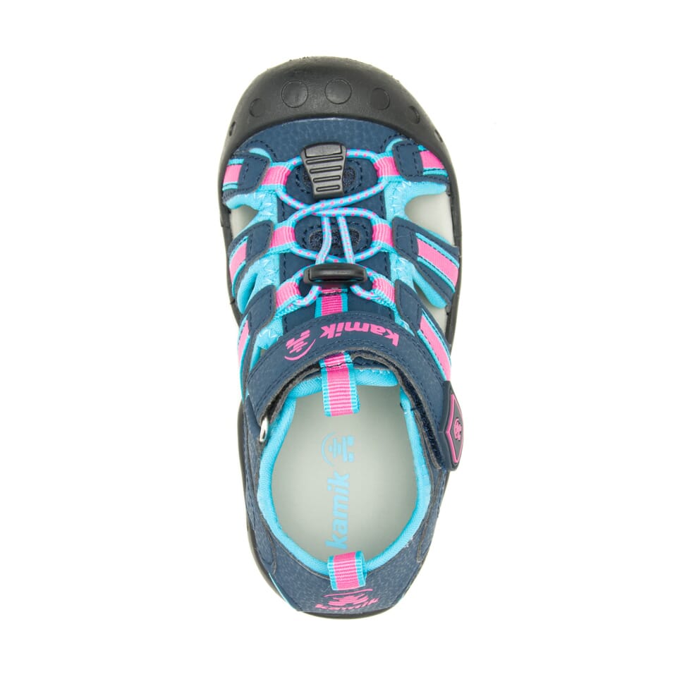 NAVY/TEAL : Crab - Kids' Closed-Toe Sandals Top View