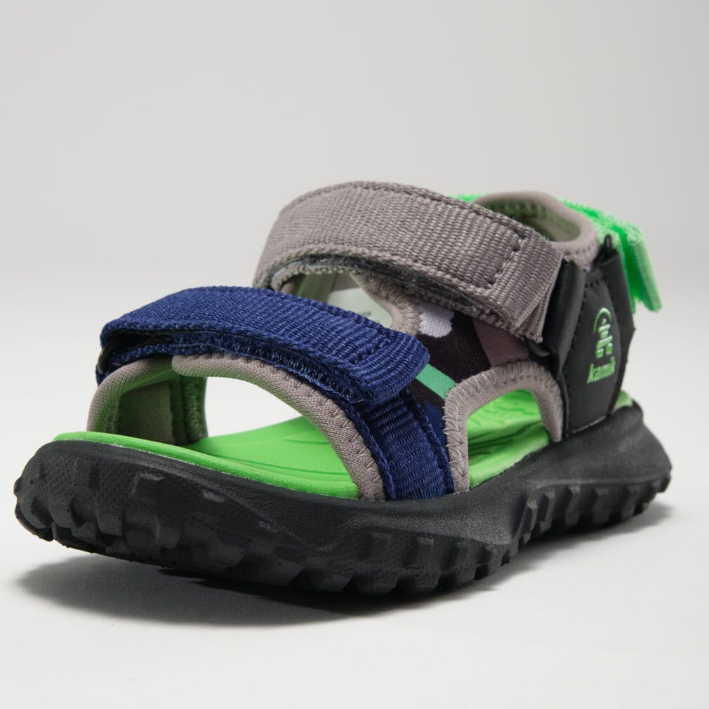 BLACK/CHARCOAL : Harbor T - Toddlers' Open-Toe Sandals Top View