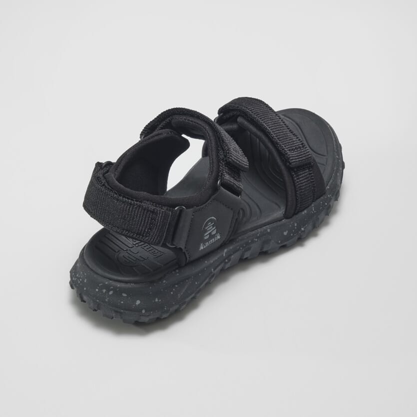 BLACK : Harbor - Kids' Open-Toe Sandals Top View