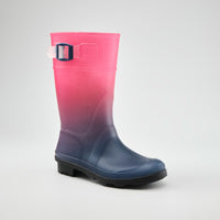 NAVY/MAGENTA : Raindrops - Kids' Rain Boots Main View
