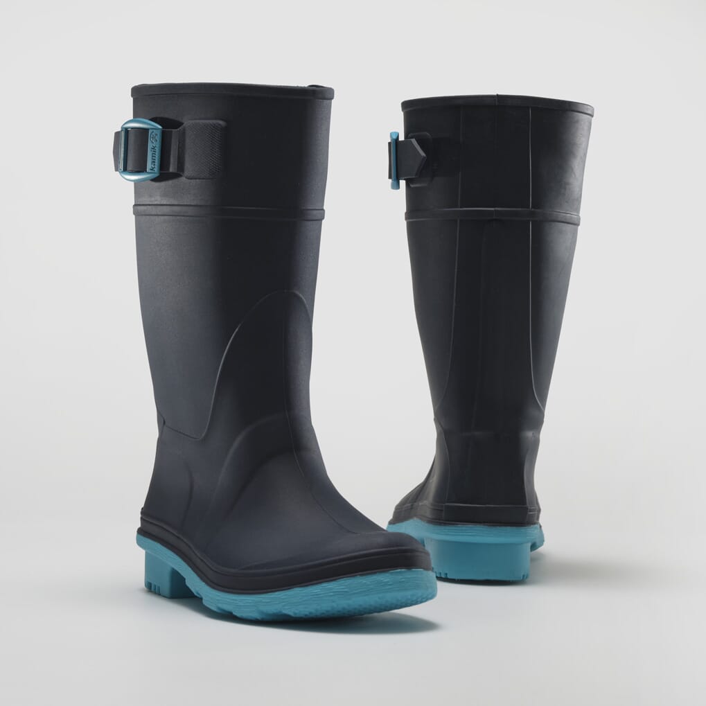 NAVY/TEAL : RAINDROPS Front View