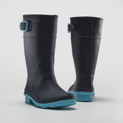 NAVY/TEAL : RAINDROPS Front View