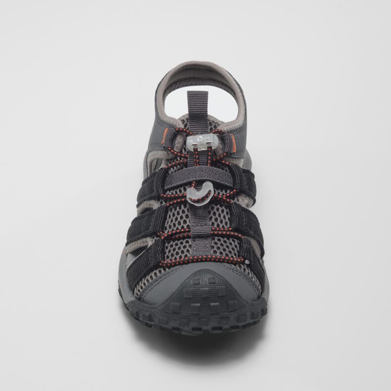 CHARCOAL : Ripple - Kids' Closed-Toe Sandals Top View