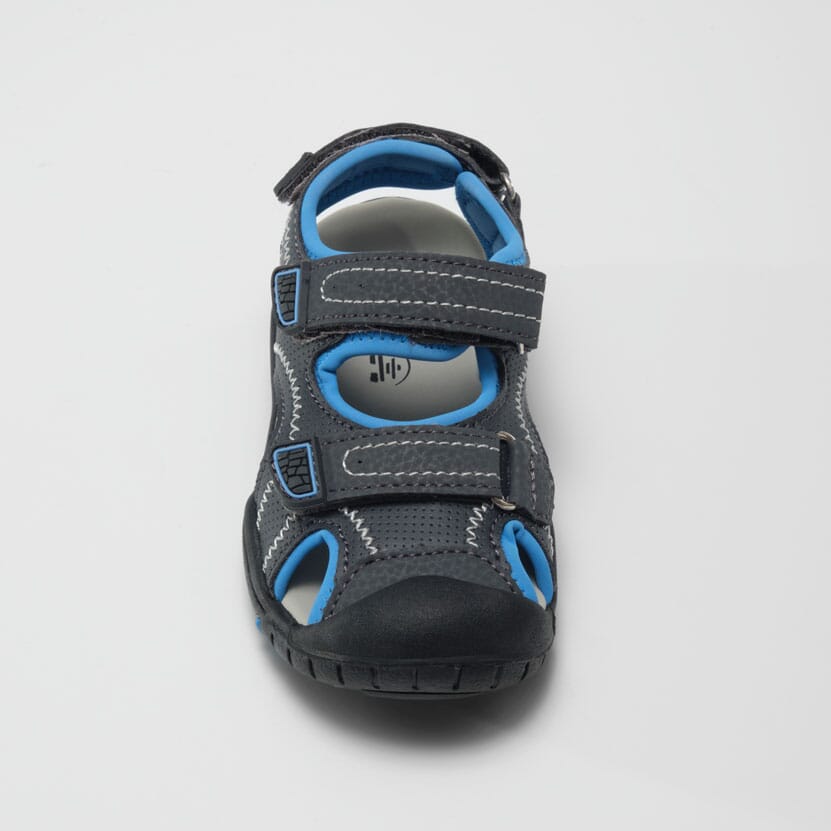 GRAY/LT BLUE : Seaturtle 2 - Kids' Closed-Toe Sandals Top View