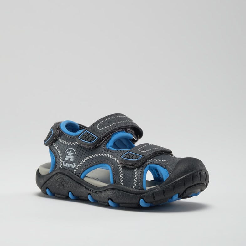 GRAY/LT BLUE : Seaturtle 2 - Kids' Closed-Toe Sandals Main View