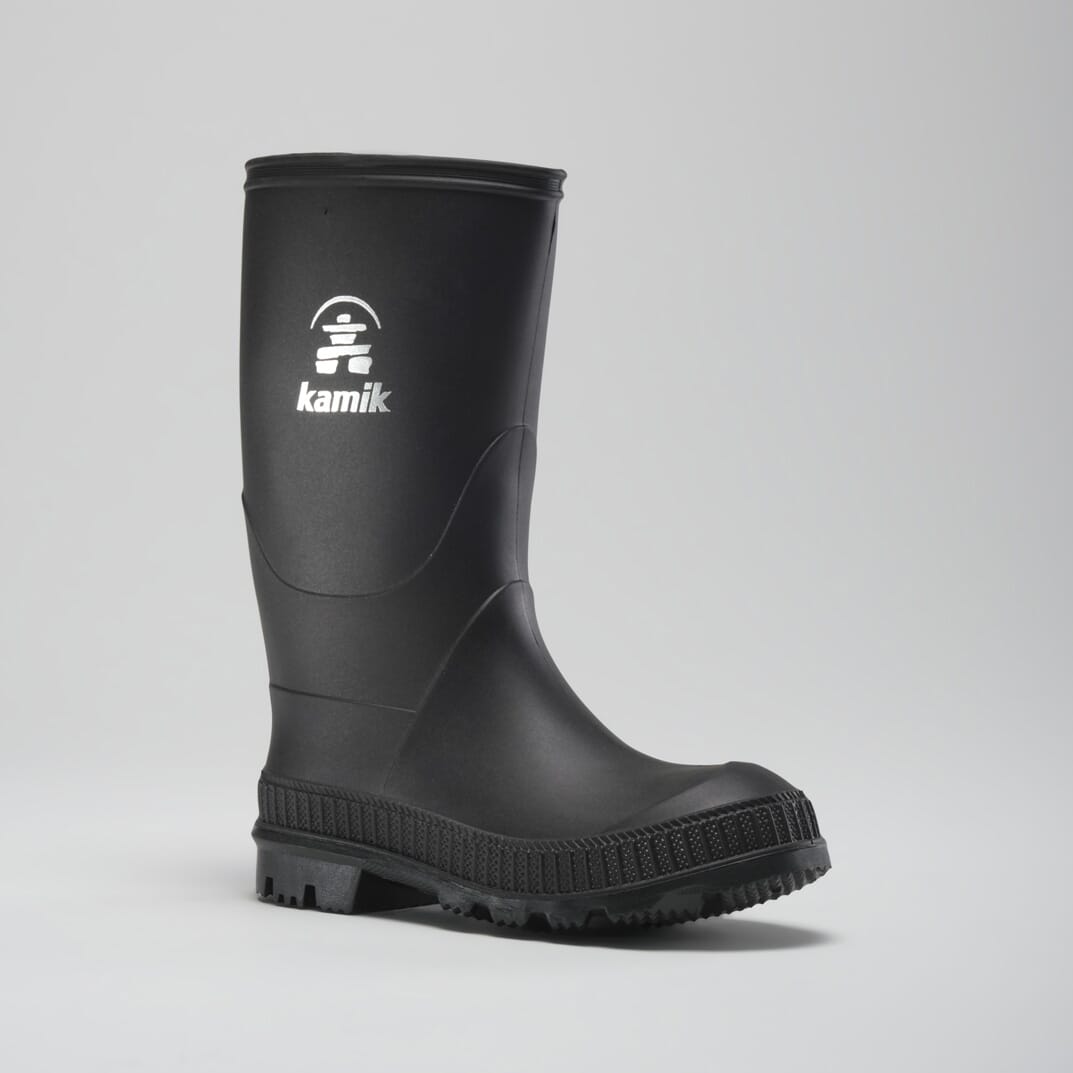 Black Rubber Kamik Rain Boots Kamik Boots Men Rain Michael in Black — Cabaline main image 2