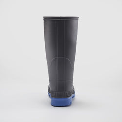 Charcoal-Blue : Stomp Kids' Rain Boots - Back View