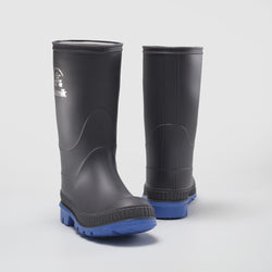 Charcoal-Blue : Stomp Kids' Rain Boots - Pair View