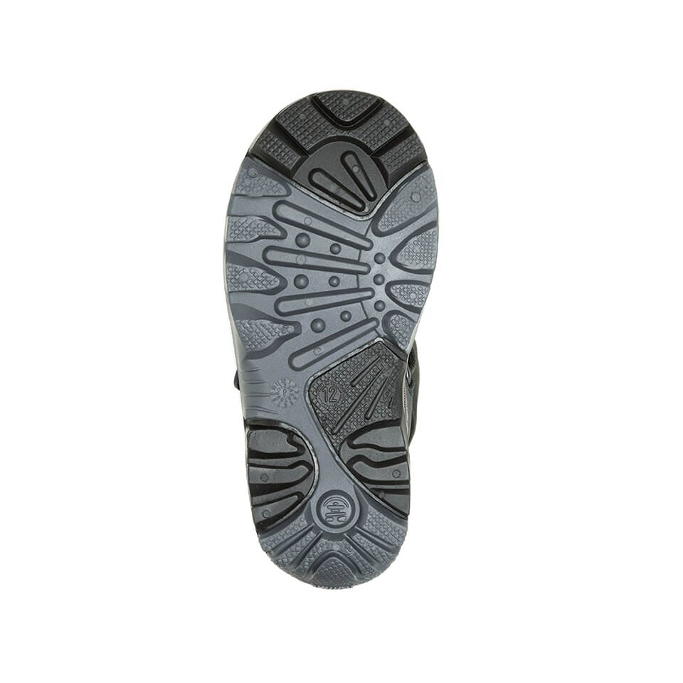 BLACK/CHARCOAL : WATERBUG 5 - Toddler Sole View