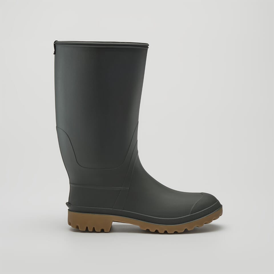 Khaki : Michael Men's Rain Boots - Side View