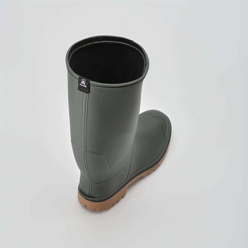 Khaki : Michael Men's Rain Boots - Top View