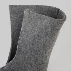 GRAY : Men Felt Replacement Liner 8mm for Tundra Boots Front View