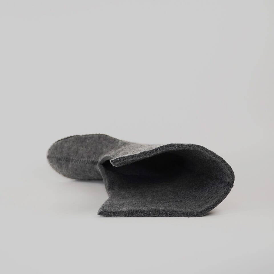 GRAY : Women Felt Replacement Liner 8mm for Tundra Boots Sole View