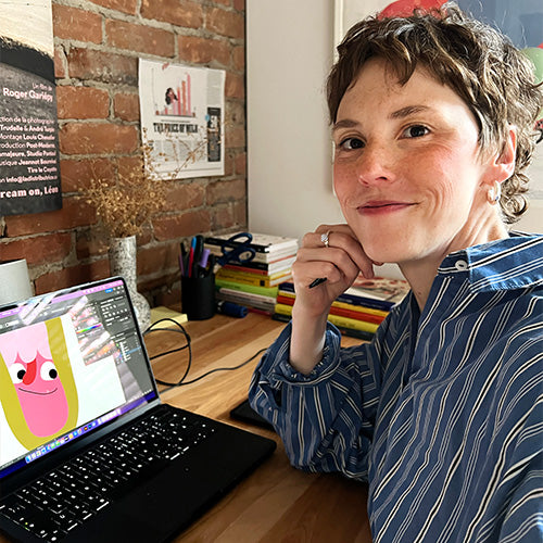 Kamik collaborates with artist Cécile Gariépy, designing new Nova clog insoles.