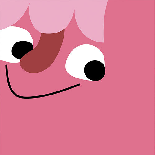 Close-up of an iconic character designed for Kamik by artist Cécile Gariépy.