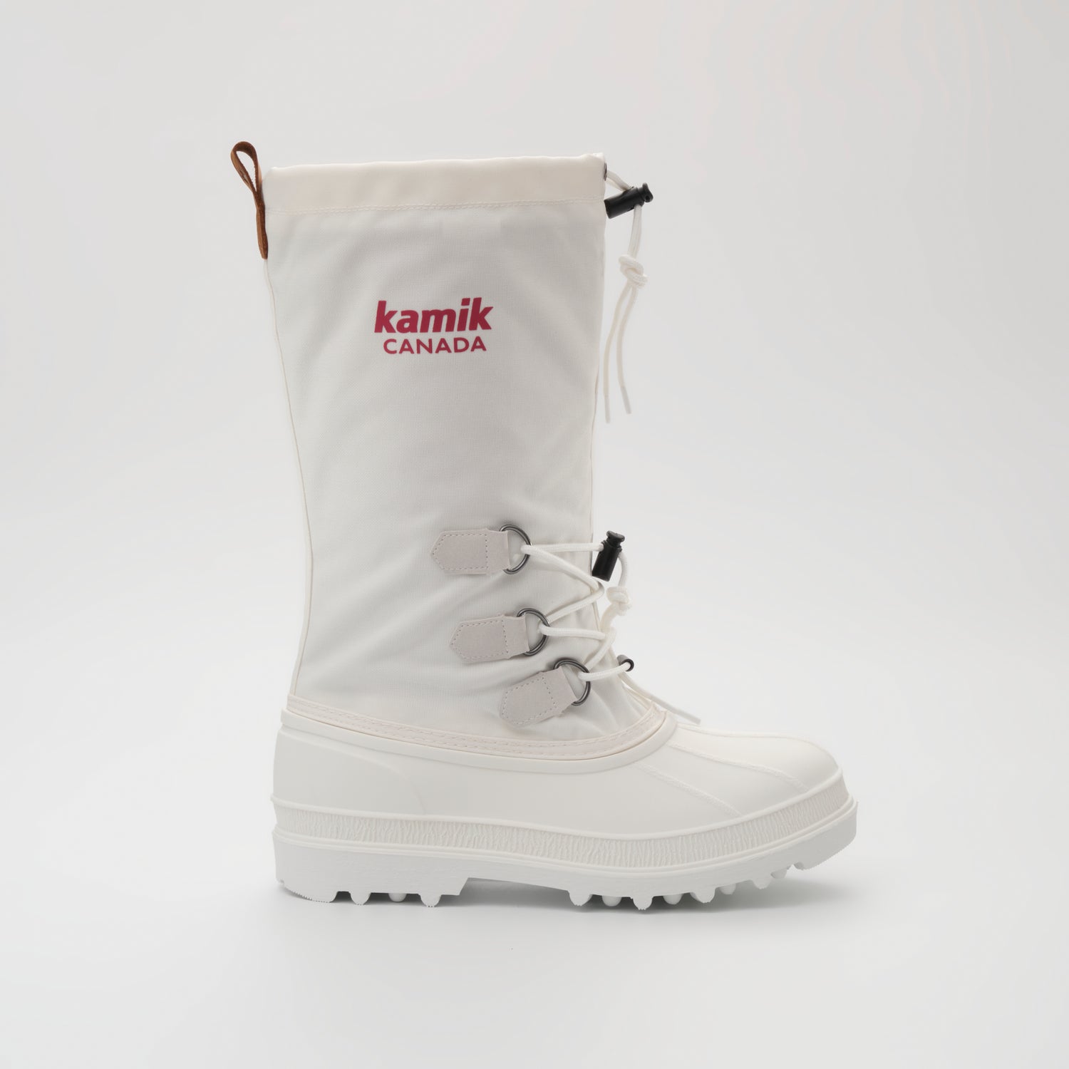 White : Canuck Men's Winter Boots - Side View