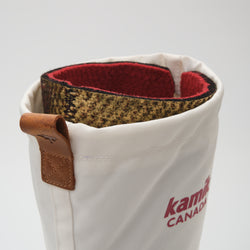 White : Canuck Women's Winter Boots - Zoom-in Top View
