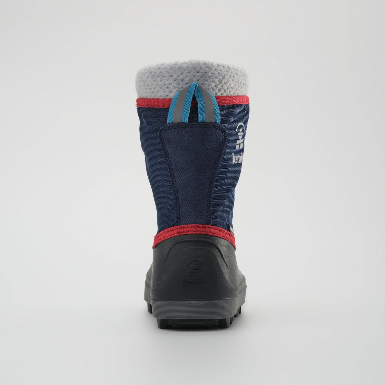 Navy : Cascade Kids Winter Boots - Back View