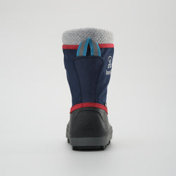 Navy : Cascade Kids Winter Boots - Back View