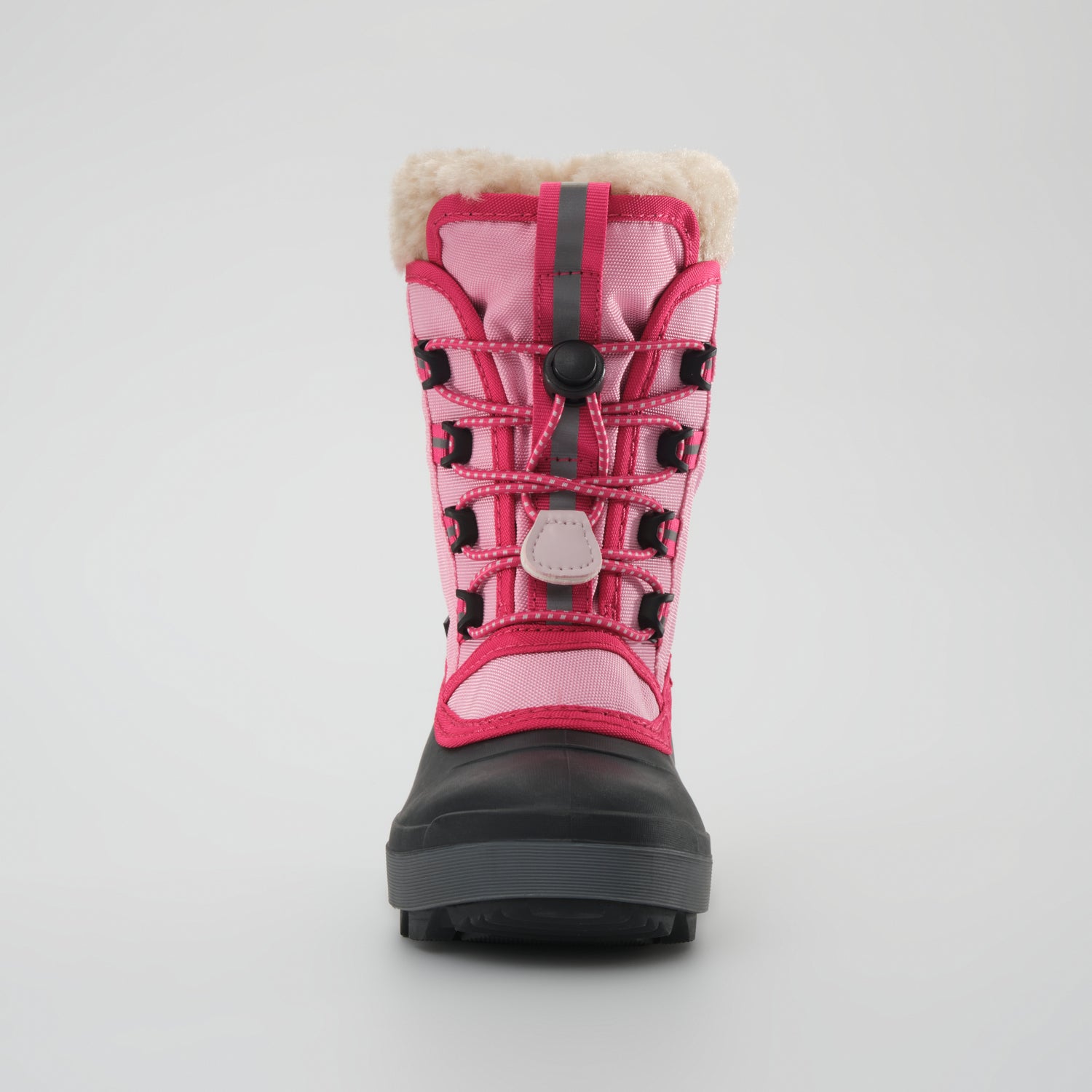 Pink : Cascade Kids Winter Boots - Front View