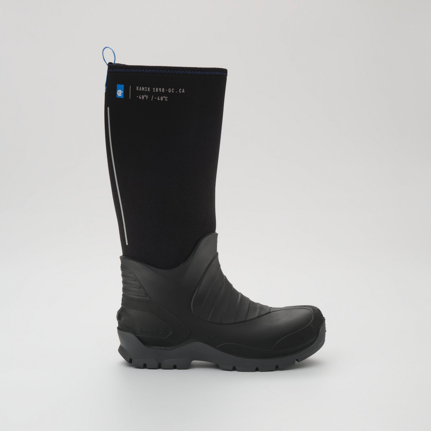 Black : Field Day Pro Men's Work Boots - Side View