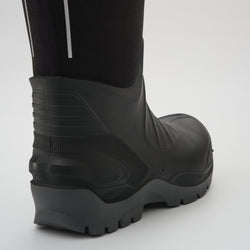 Black : Field Day Pro Men's Work Boots - Close-up Back View