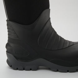Black : Field Day Men's Work Boots - Zoom-in Side View