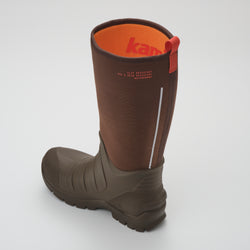 Brown : Field Day Men's Work Boots - Three-Quarter Back View