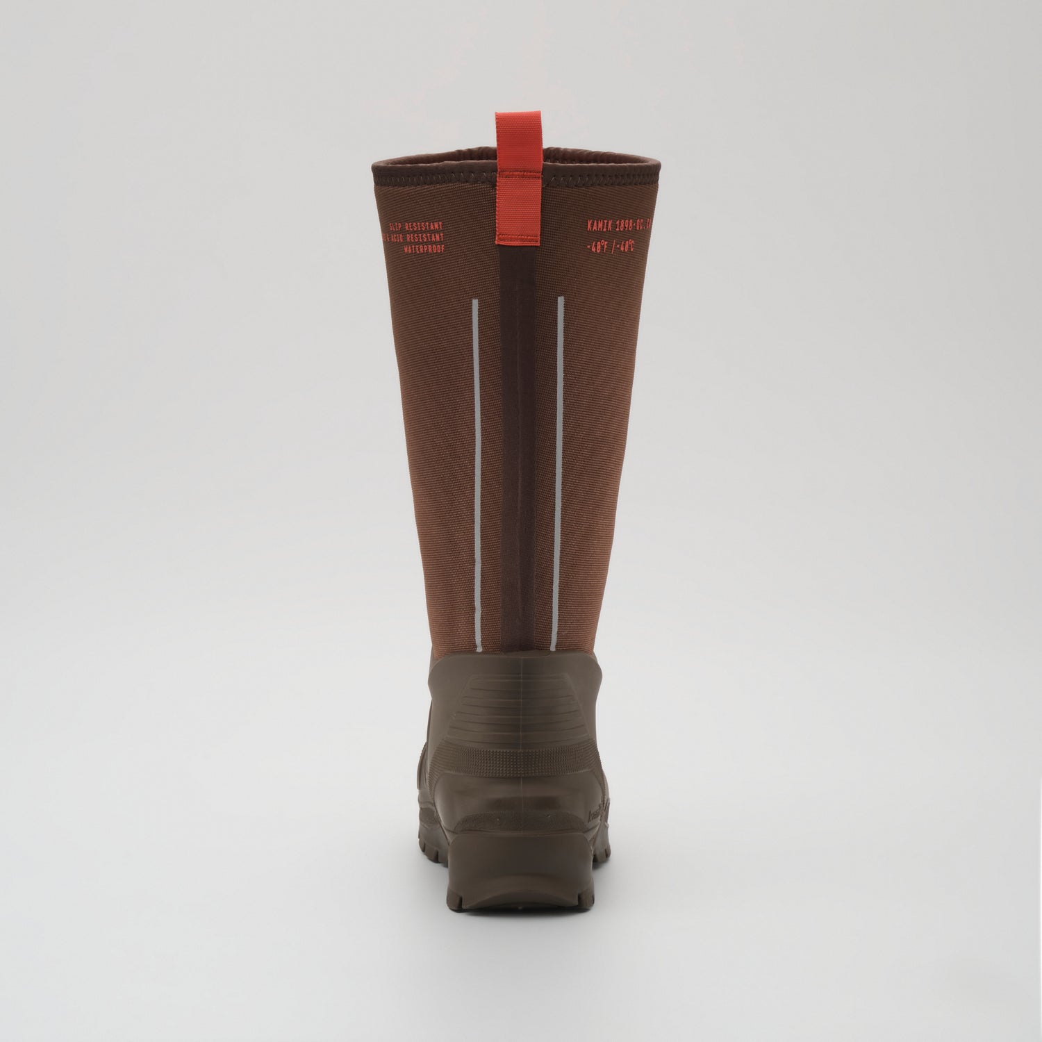 Brown : Field Day Men's Work Boots - Back View