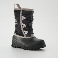 Black-Charcoal : Freezie Kids Winter Boots - Main View