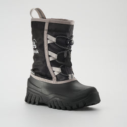 Black-Charcoal : Freezie Kids Winter Boots - Main View