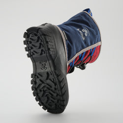 Navy-Red : Freezie Kids Winter Boots - Outsole View