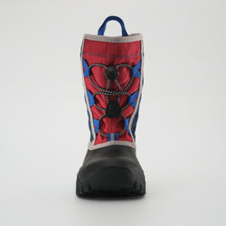 Navy-Red : Freezie Kids Winter Boots - Front View