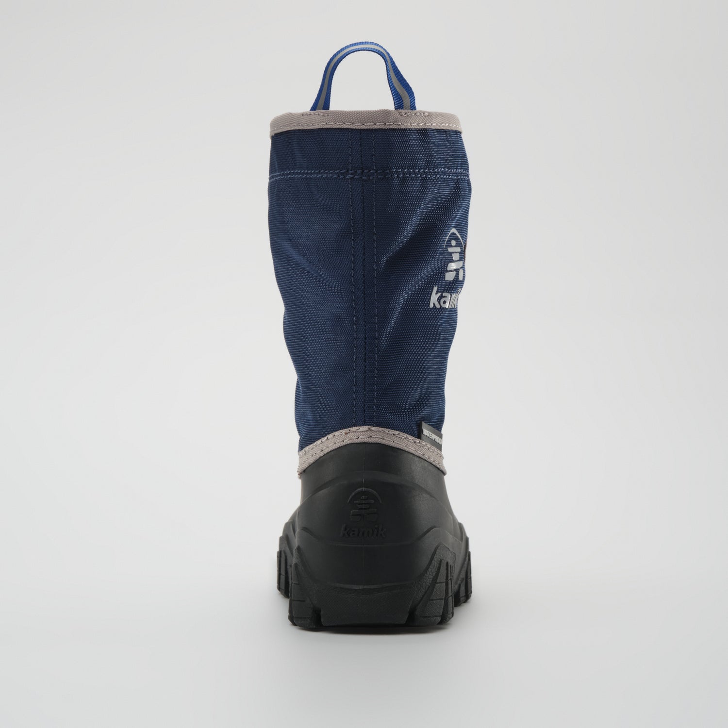 Navy-Red : Freezie Kids Winter Boots - Back View