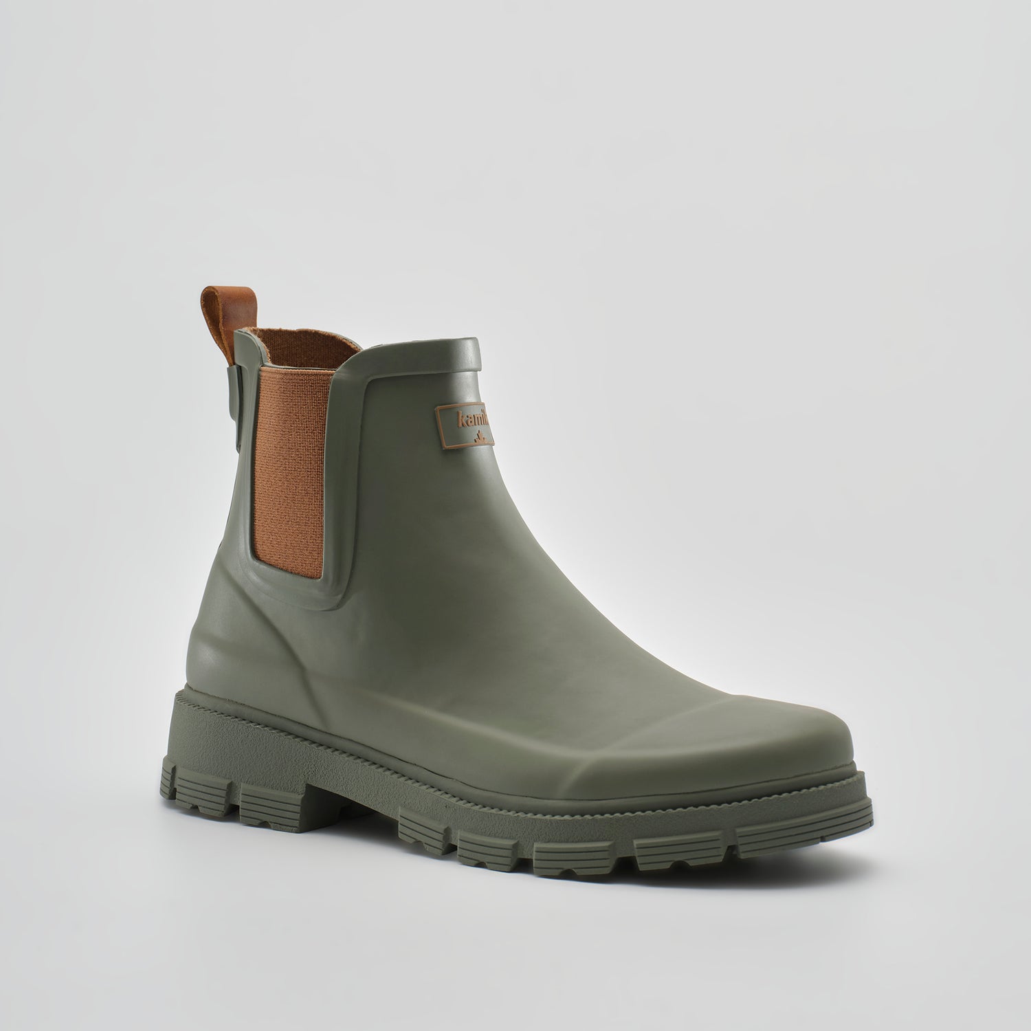 Khaki : Hailee Women's Rain Boots - Main View