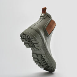 Khaki : Hailee Women's Rain Boots - Outsole View