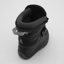 Black : Hibou Toddlers Winter Boots - Three-Quarter Back View