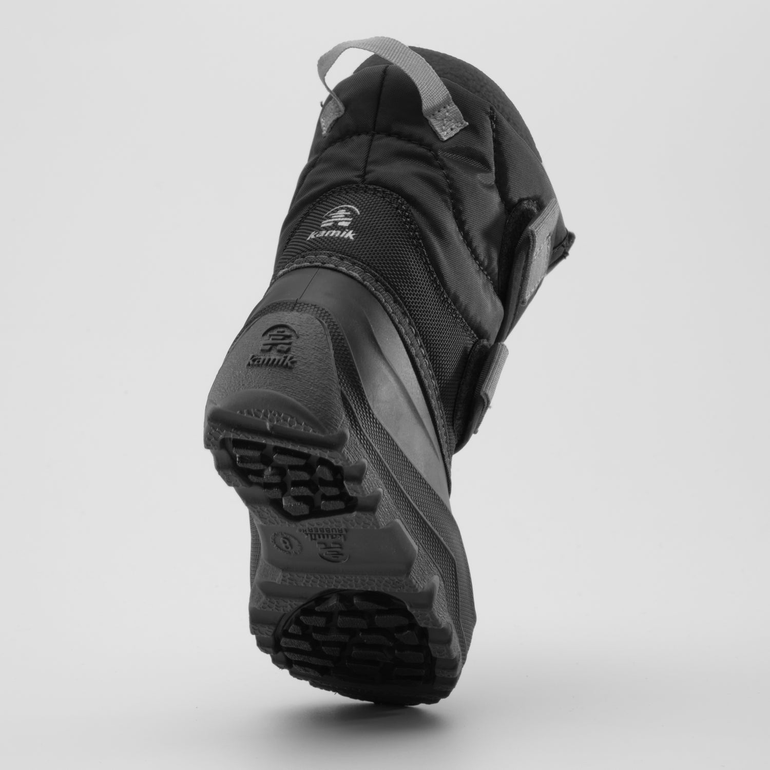 Black : Hibou Toddlers Winter Boots - Outsole View