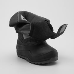 Black : Hibou Toddlers Winter Boots - Velcro View