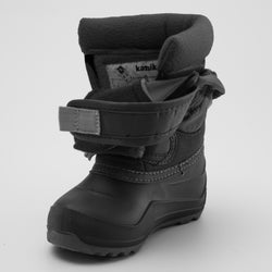 Black : Hibou Toddlers Winter Boots - Three-Quarter Open View