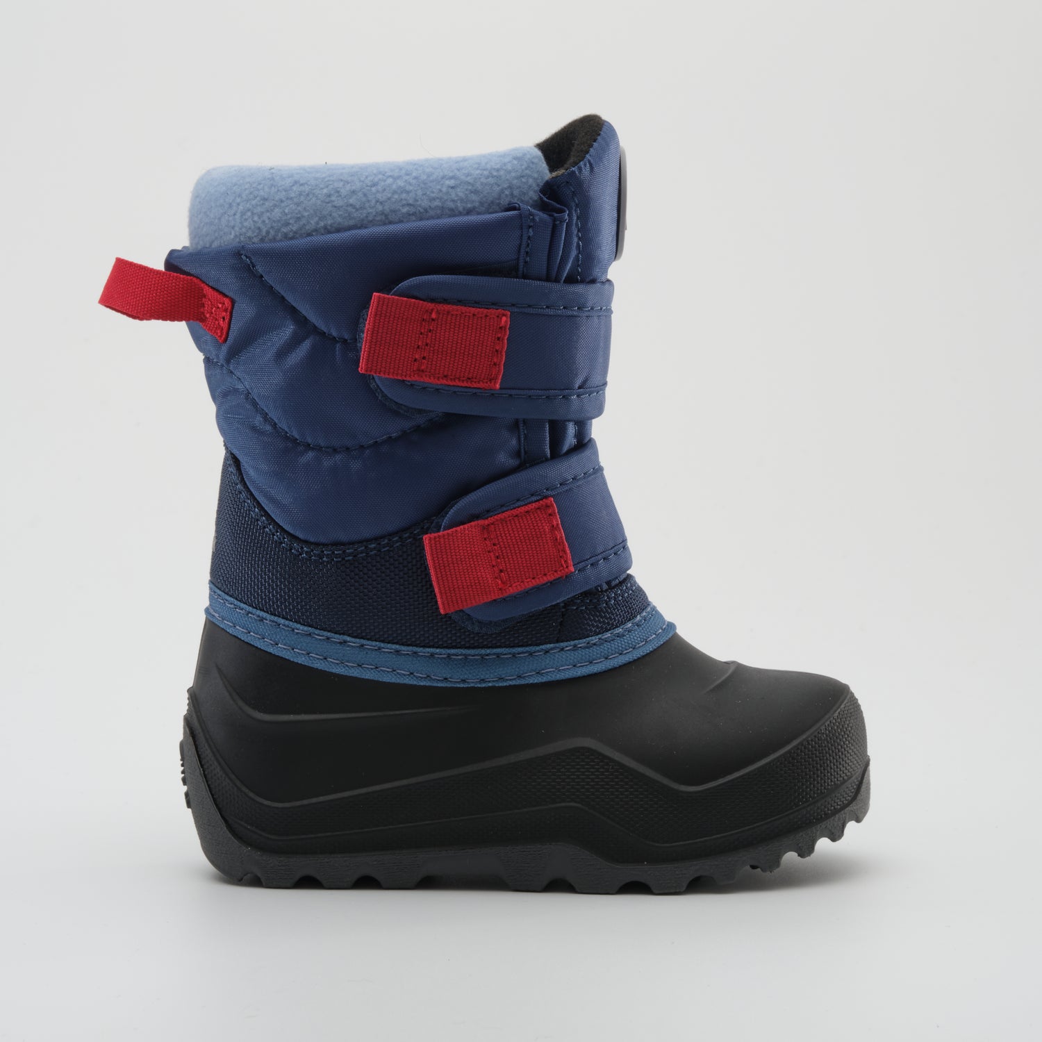 Light Navy : Hibou Toddlers Winter Boots - Side View