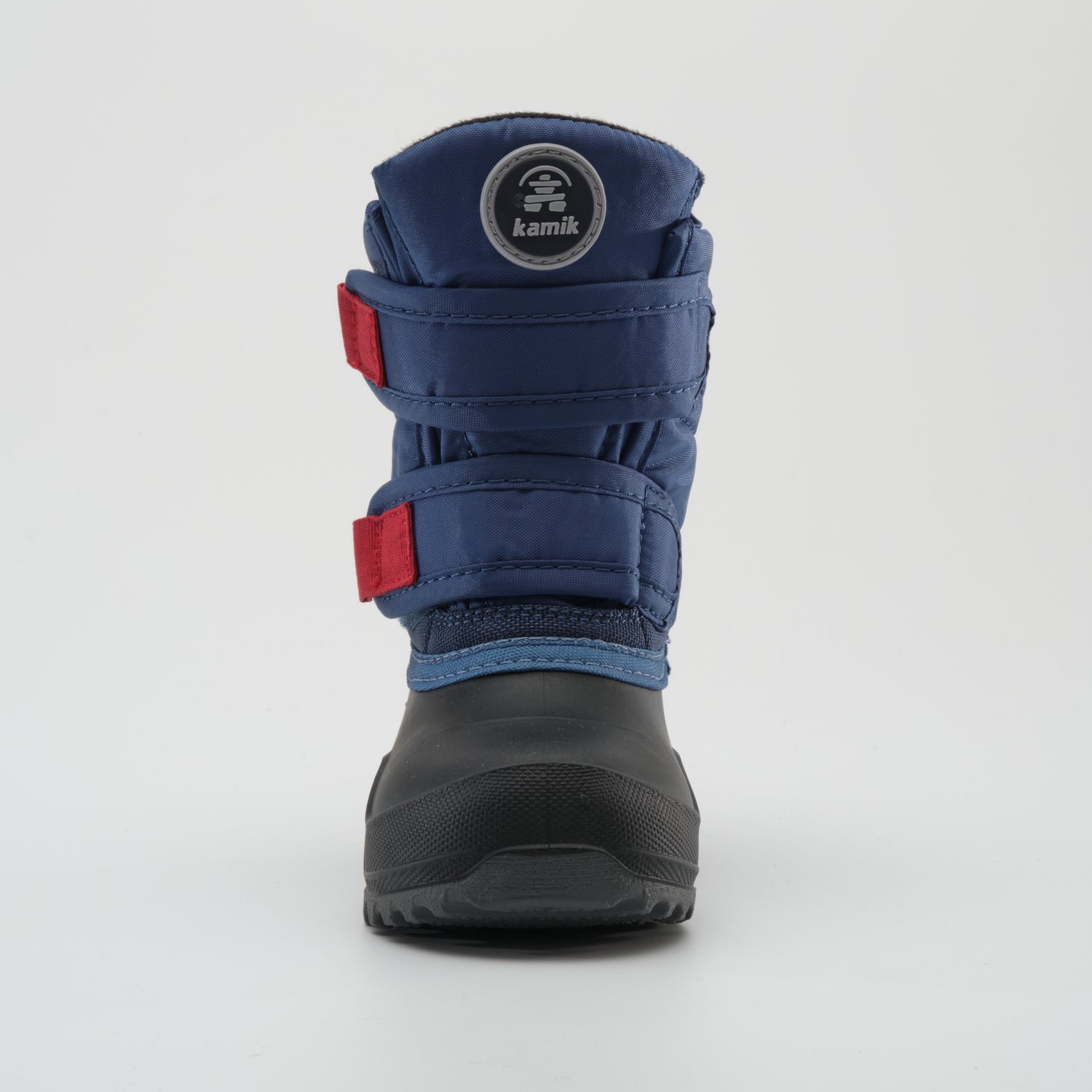 Light Navy : Hibou Toddlers Winter Boots - Front View