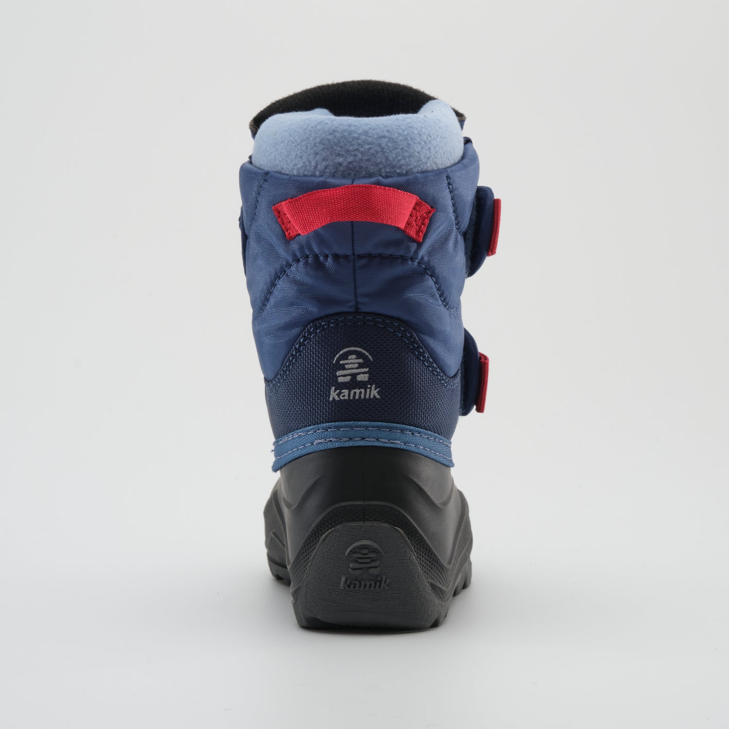 Light Navy : Hibou Toddlers Winter Boots - Side View
